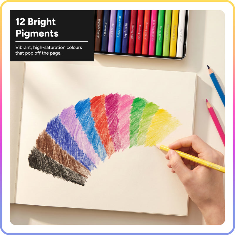 Artsmile & SmileyWorld® Colour Pencils, Set of 12