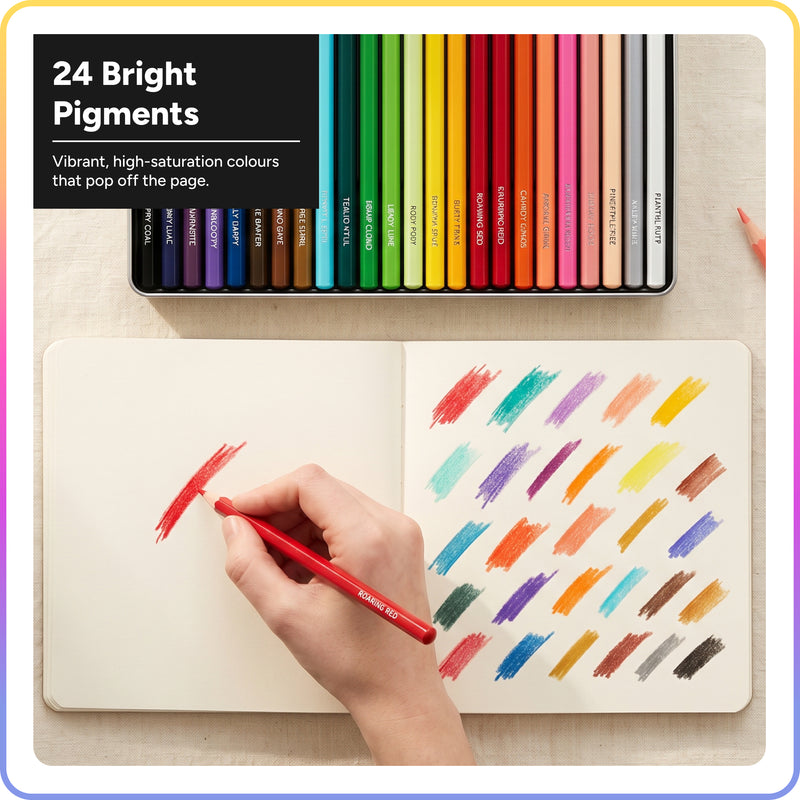 Artsmile & SmileyWorld® Colour Pencils, Set of 24
