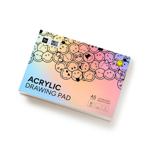 Acrylic pad SmileyWorld® A5, 12 sheets