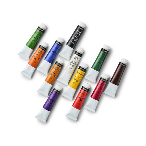 Acrylic Colours SmileyWorld®, set of 12 pcs*12 ml