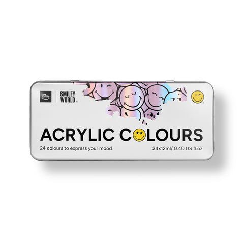 Acrylic Colours SmileyWorld® , set of 24 pcs*12 ml