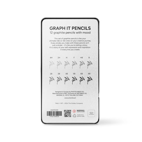 Graphite pencils SmileyWorld®, set of 12 pcs