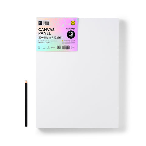Canvas panel SmileyWorld® (rectangular shape) , set of 10 pcs