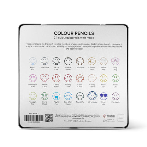 Coloured pencils SmileyWorld®, set of 24 pcs