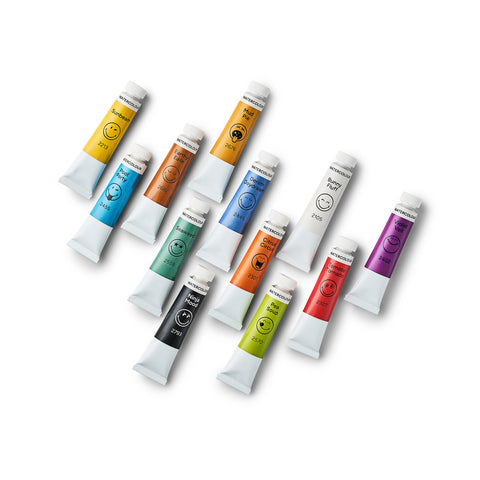 Watercolours SmileyWorld®, set of 12 pcs*12 ml