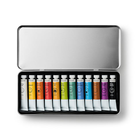 Watercolours SmileyWorld®, set of 12 pcs*12 ml