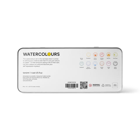 Watercolours SmileyWorld®, set of 12 pcs*12 ml