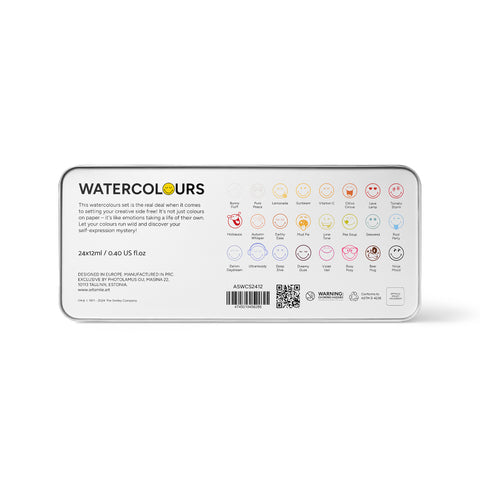 Watercolours SmileyWorld®, set of 24 pcs*12 ml