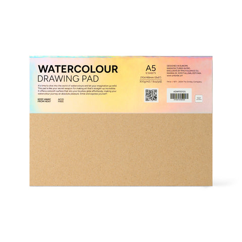Watercolour pad SmileyWorld® A5, 12 sheets