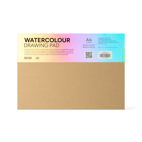Watercolour pad SmileyWorld® A4, 12 sheets