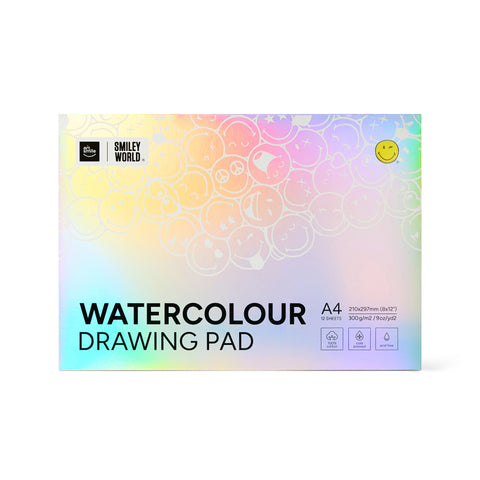 Watercolour pad SmileyWorld® A4, 12 sheets
