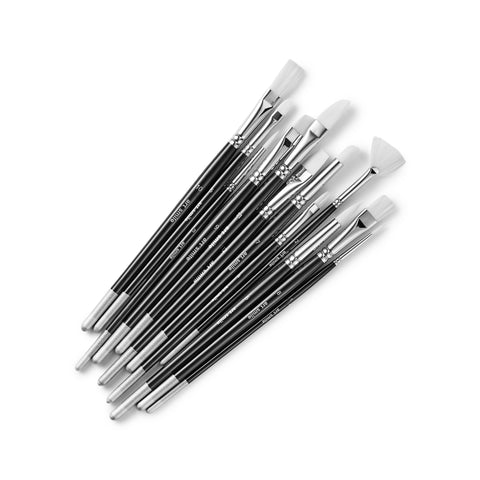 Artist nylon brushes SmileyWorld®, set of 12pcs, mixed shapes