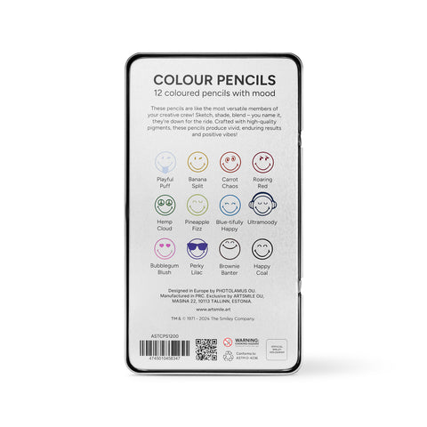 Coloured pencils SmileyWorld®, set of 12 pcs