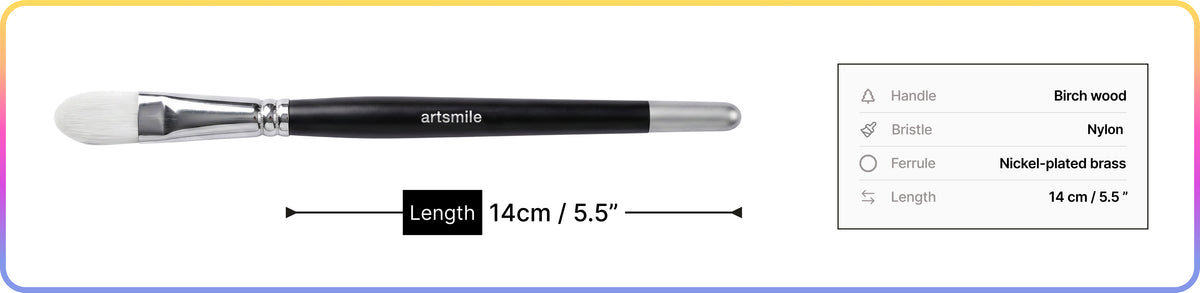 Artsmile & SmileyWorld® Brush Set, Filbert Shape, Set of 13