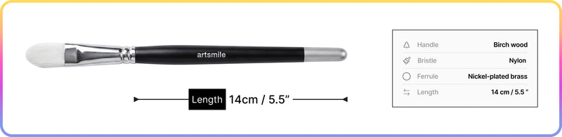 Artsmile & SmileyWorld® Brush Set, Filbert Shape, Set of 13