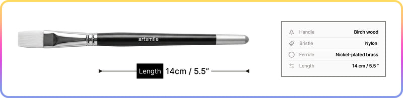 Artsmile & SmileyWorld® Brush Set, Flat Shape, Set of 13