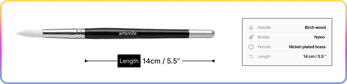 Artsmile & SmileyWorld® Brush Set, Round Shape, Set of 13