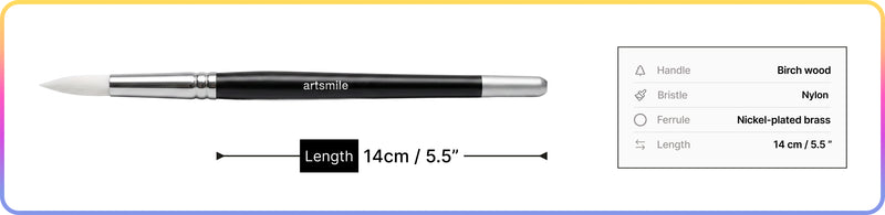 Artsmile & SmileyWorld® Brush Set, Round Shape, Set of 13