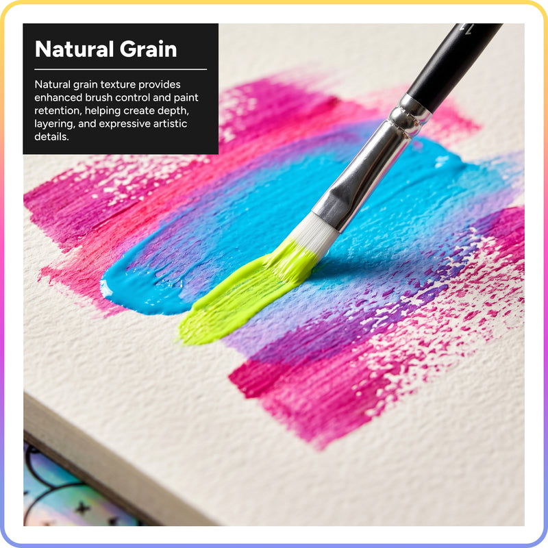 Artsmile & SmileyWorld® Acrylic Drawing Pad, A4, 12 Sheets