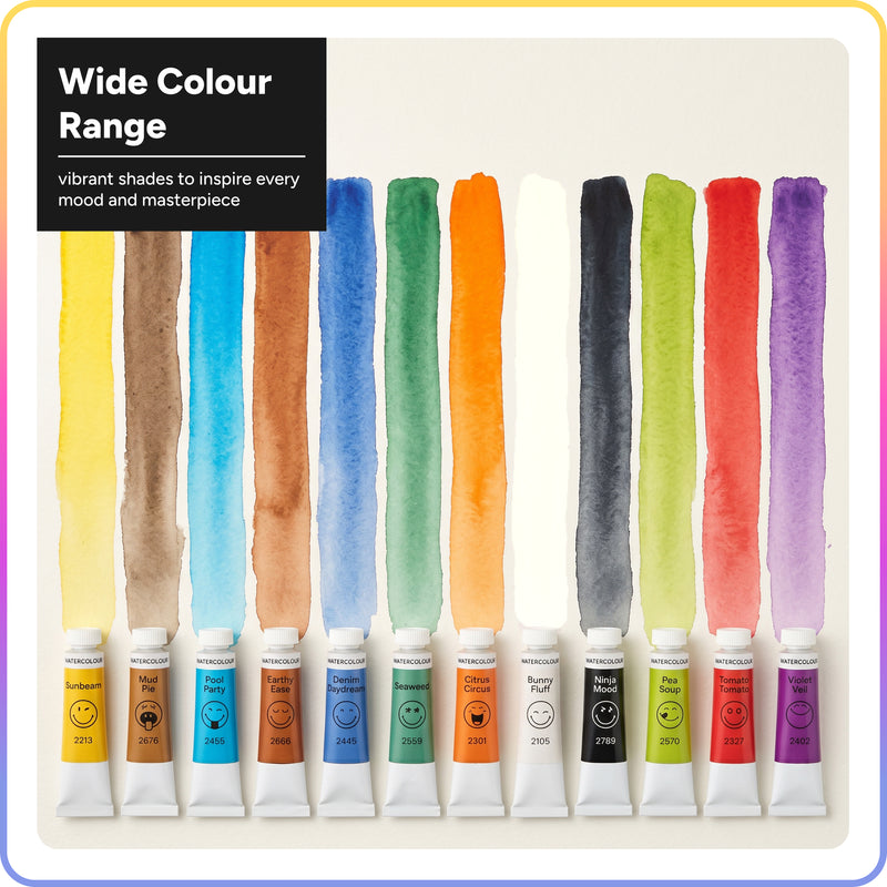 Artsmile & SmileyWorld® Watercolours, Set of 12*12ml