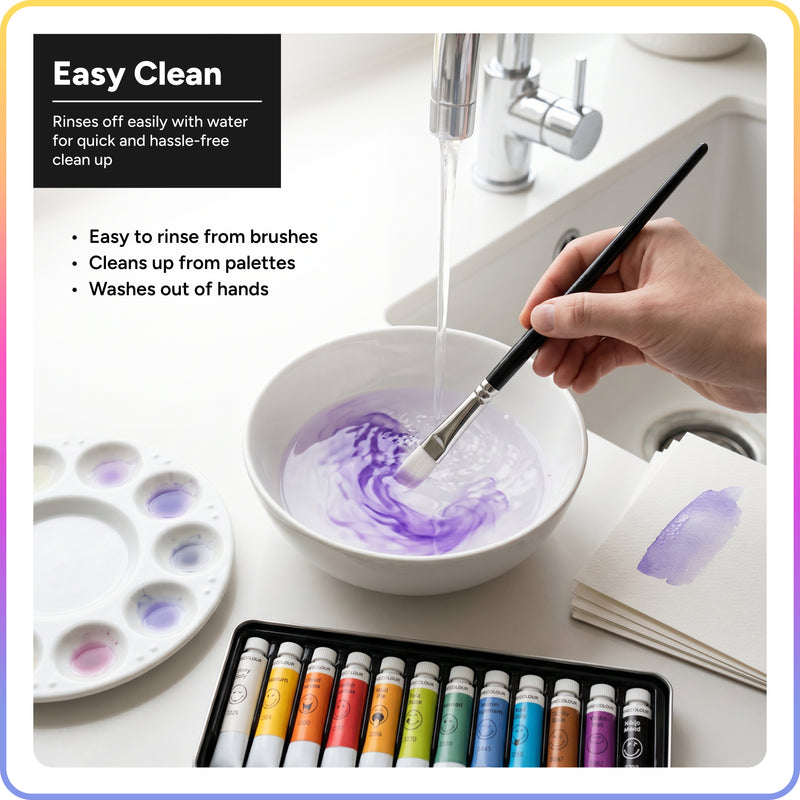 Artsmile & SmileyWorld® Watercolours, Set of 12*12ml